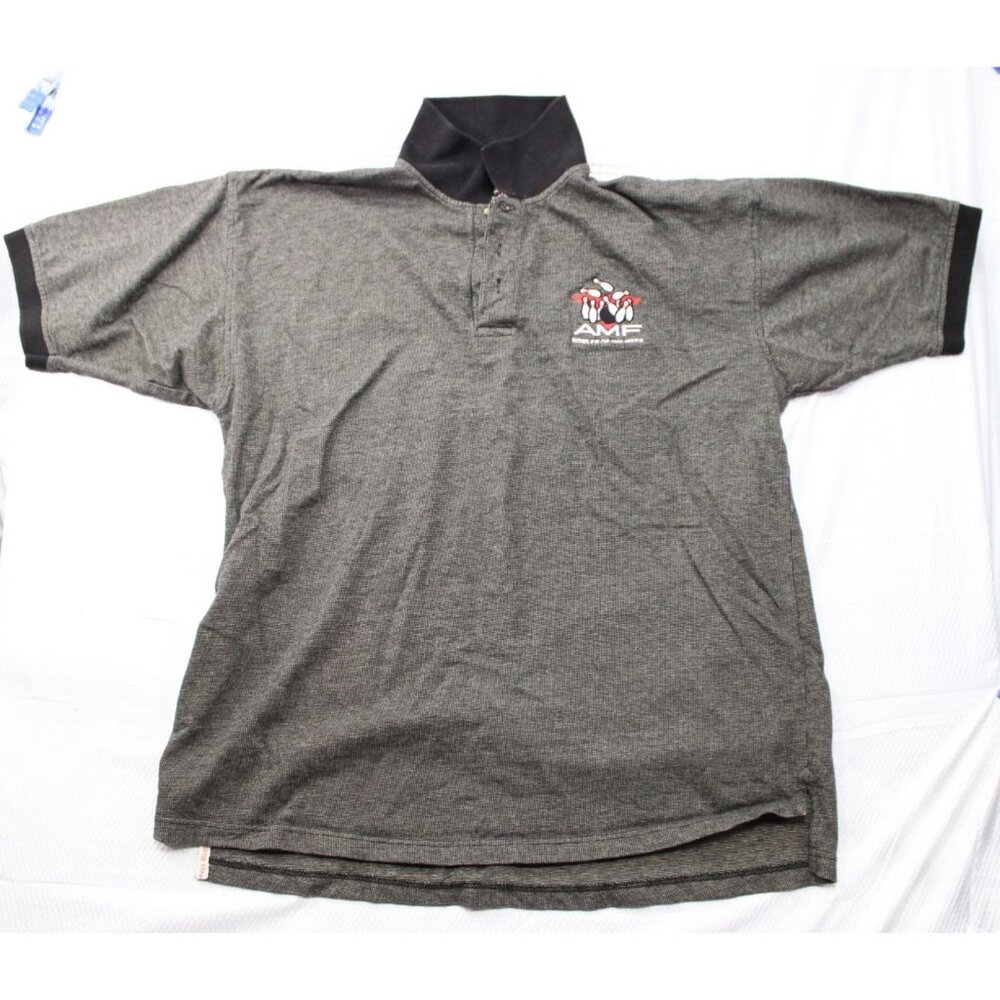AMF Bowler Of The Week Grey Polo Shirt XXL 100% Cotton